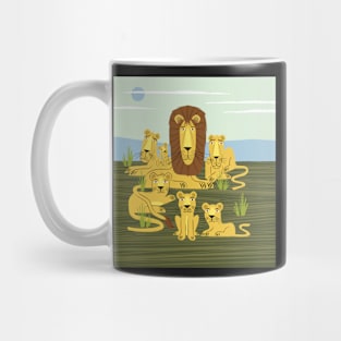 The Laid Back Lions Mug